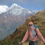 Dan hiking in the Nepali Himalayahs.